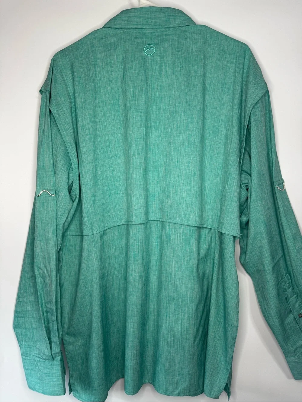 Magellan Outdoors Teal Green Long Sleeve Button-Down Shirt